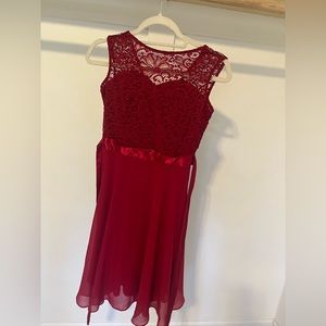 Red cherry dress